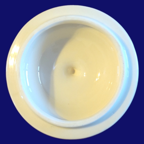 Vtg Canister Crockpot Ceramic Geese 1 Qt Oven Proof Lidded Flour Beans - Picture 4 of 7